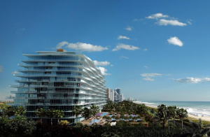A rendering of the Fendi Chateau Residences in Miami. Agents for the development handed out brochures in Mandarin at the Beijing Luxury Property Show. —Venegas International Group 
